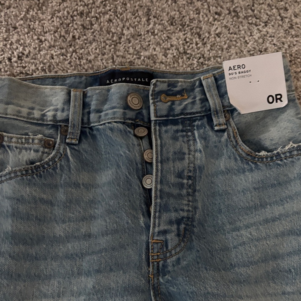 Aeropostale Women's Light Blue Boyfriend Jeans